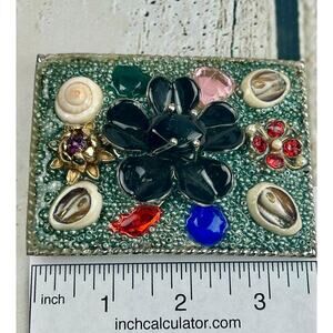 Bling Western Belt Buckle: Upcycled Art Deco Cowgirl Buckle